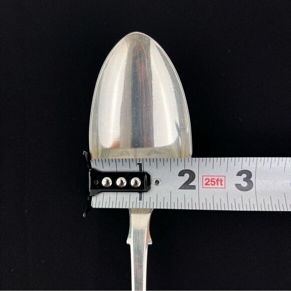 Antique English Sterling Silver William Eaton Serving Spoon William Eaton 1800's - Picture 10 of 12